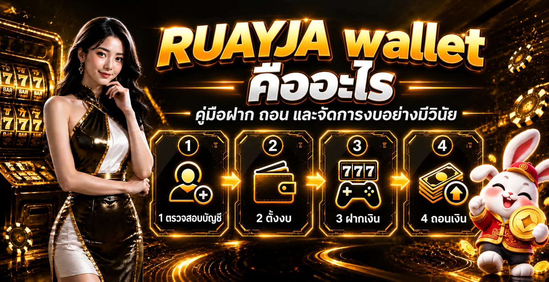 RUAYJA wallet คืออะไร วิธีฝากถอนและตั้งงบ